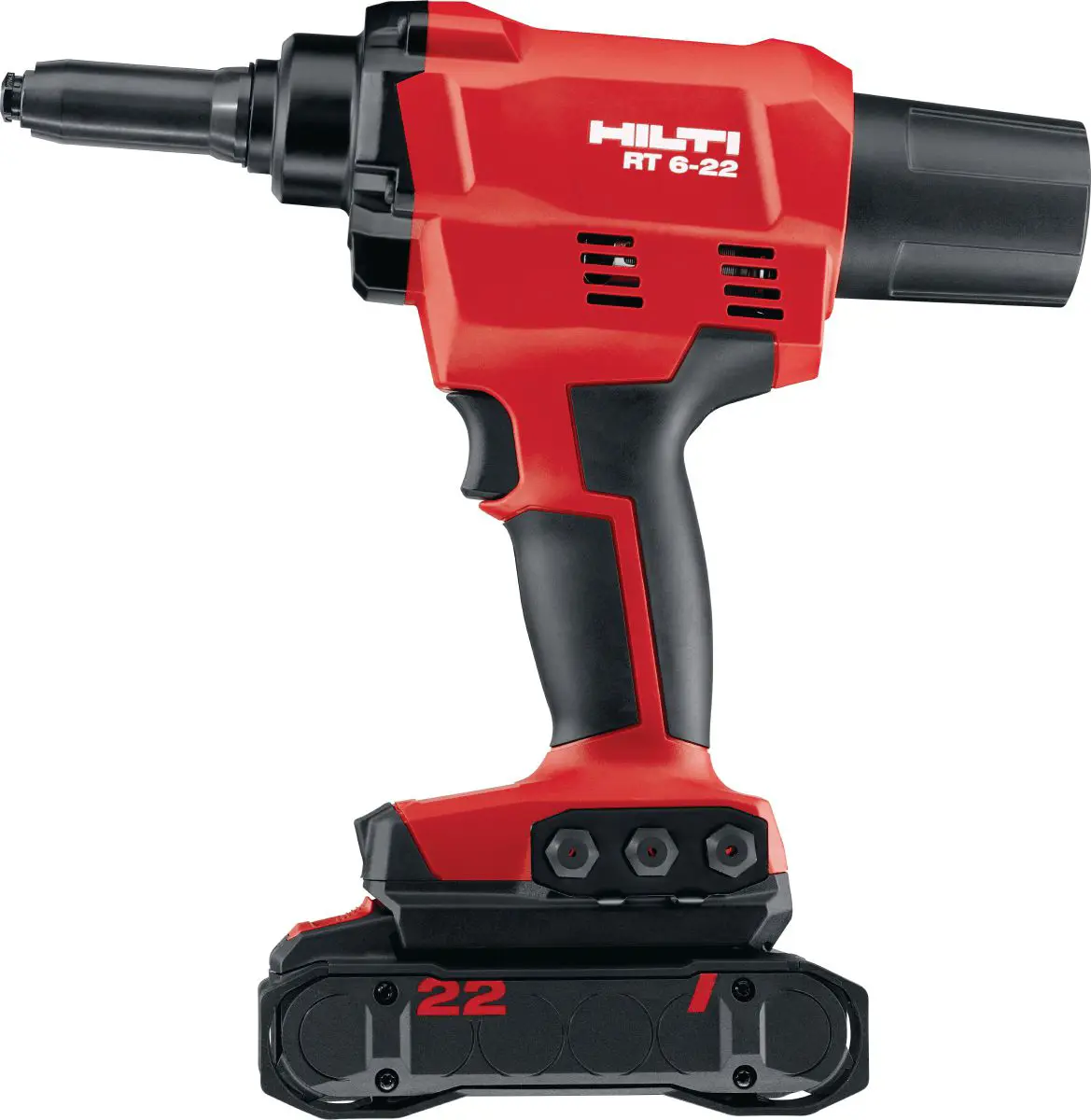 Riveting Tool with accumulator,(Two batteries B22-85; 4Ah and charger C4) 22V