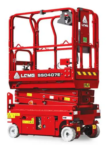 Electric scissor lift (battery, 2 WD), 6m