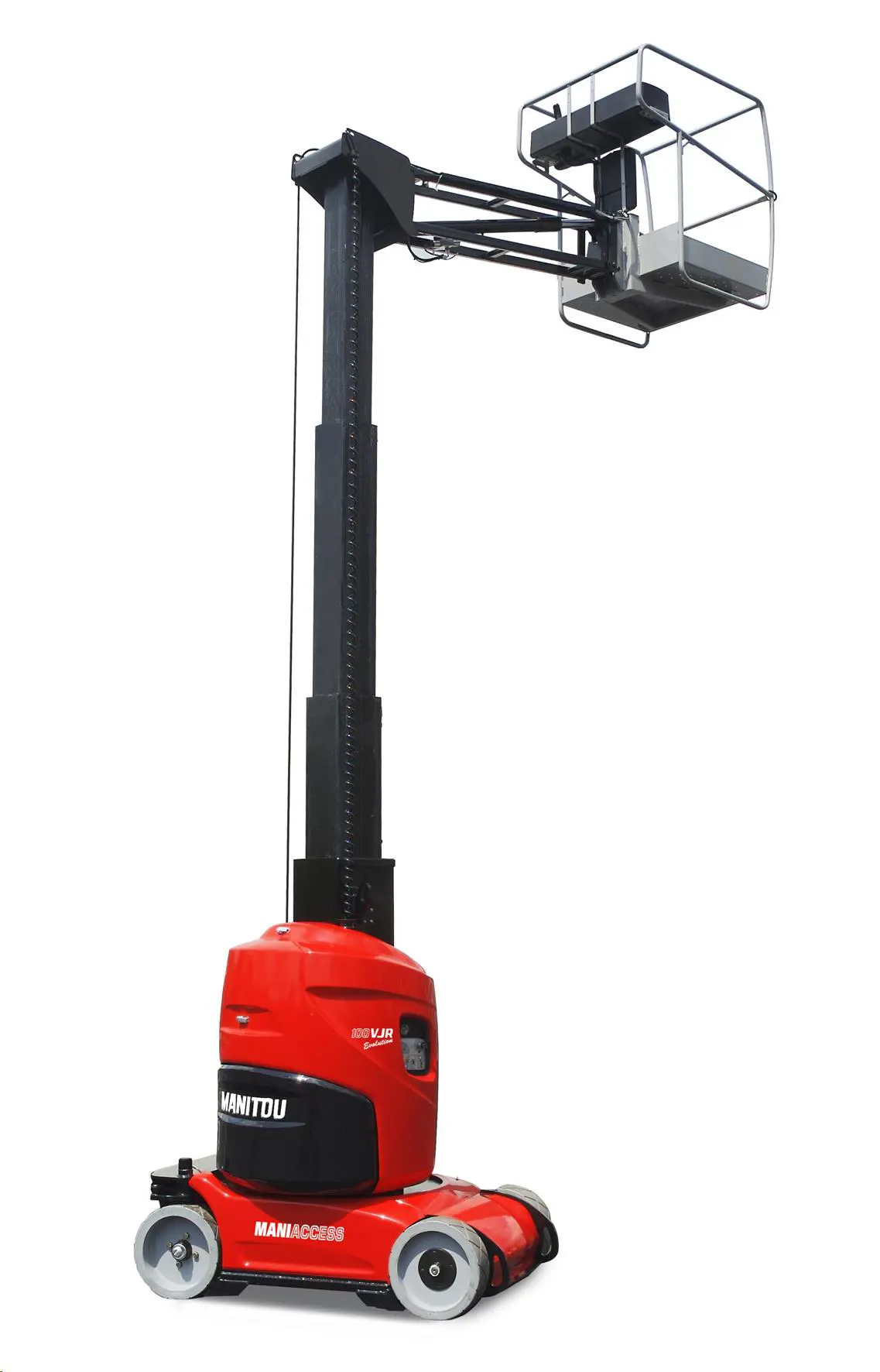 Savaeigis teleskopinis vertikalaus stiebo keltuvas, (akumuliatorinis, 2WD), 10m