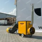 Indirect oil fired air heater, 80kW, 230V