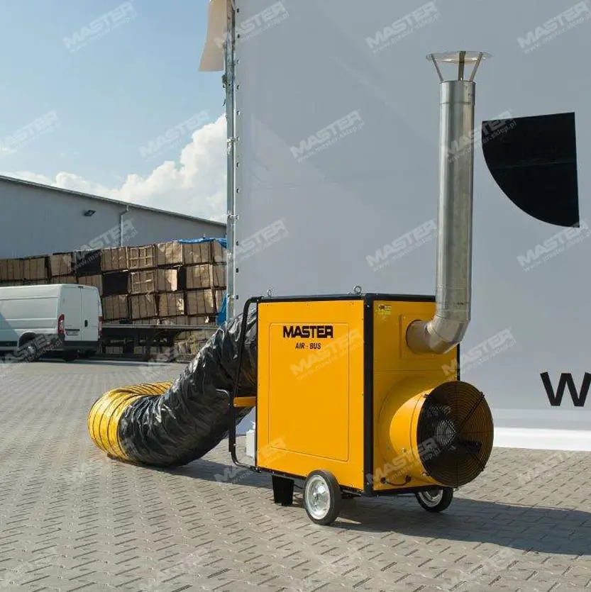 Indirect oil fired air heater, 80kW, 230V