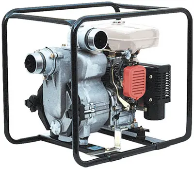 Dirty water pump 35mm, 1300  l/min, petrol, DN75mm/gofra-DN75mm