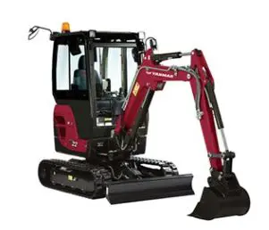 Mini-excavators, 2,3t (quick coupler buckets)