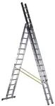 Aluminum combined ladder 3 parts, usable in form A, max. h-9.45m