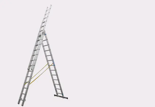 Aliuminės kopečios,  3 dalių 7,7m