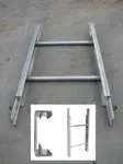 GEDA Lift 250 (200) Aluminum mast section with ring nuts (2 pcs. of bolts, washers and nuts), 1.00m
