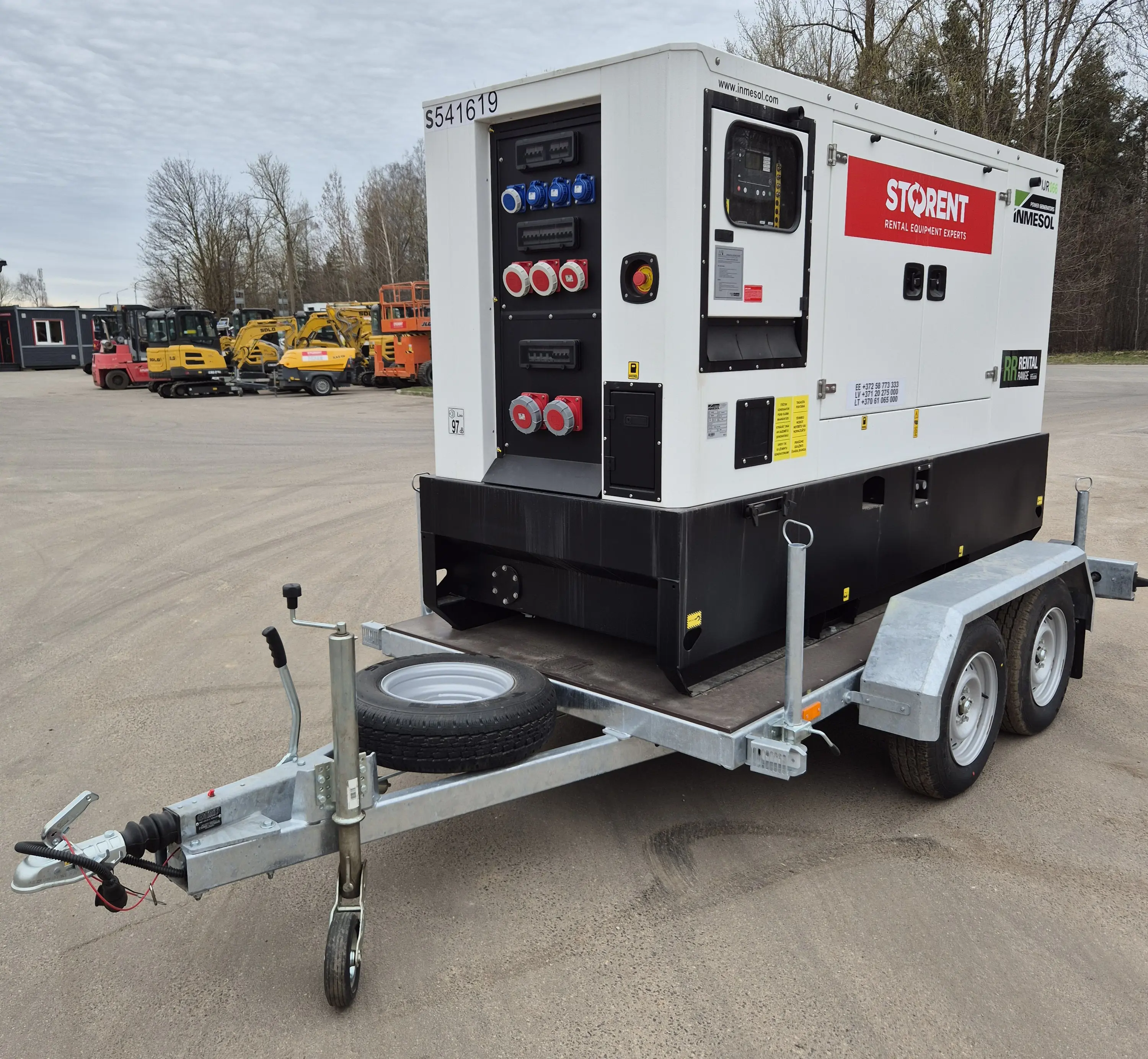 Dīzeļģenerators, puspiekabe, 48 kW