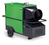 Indirect oil fired air heaters