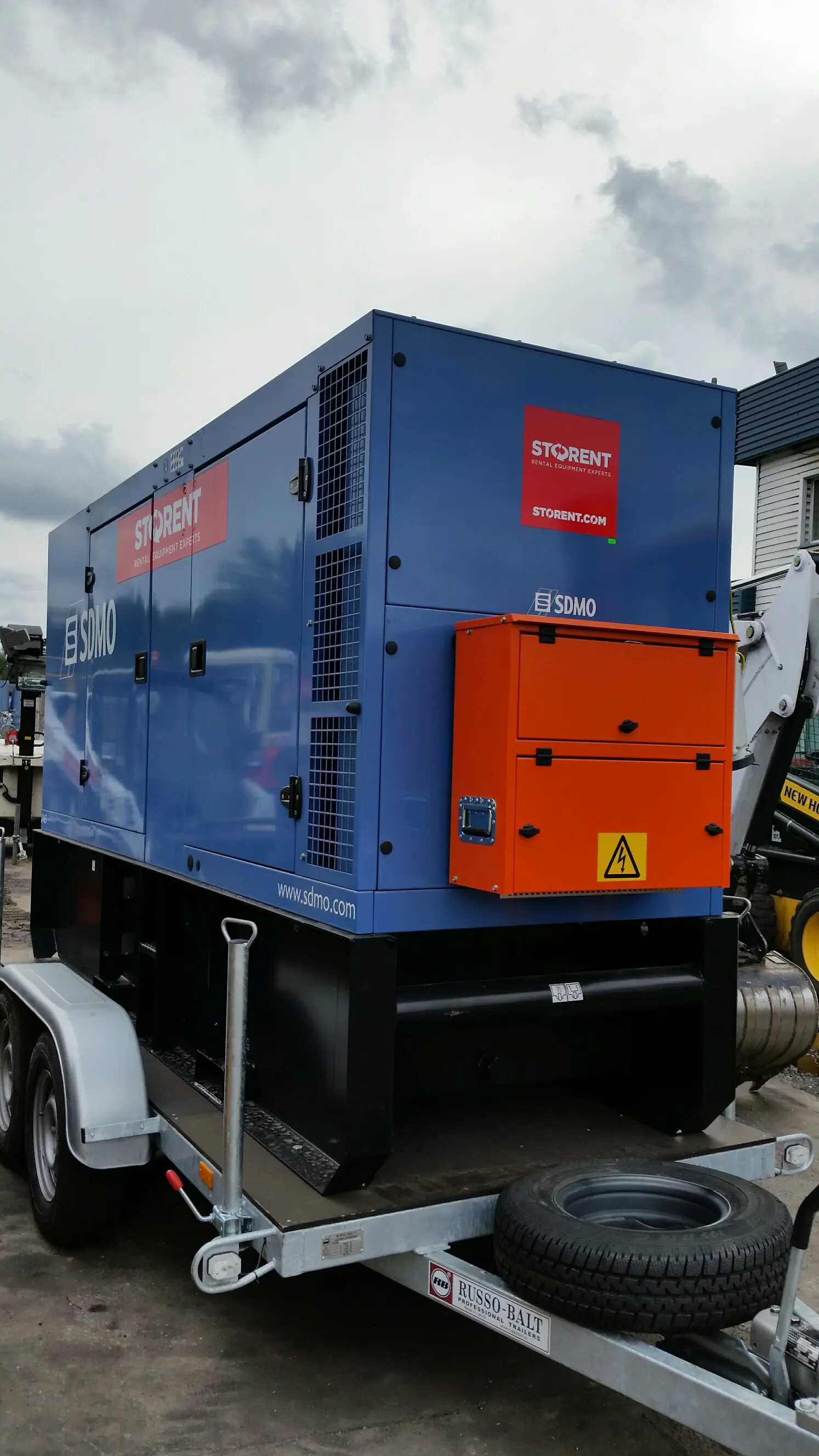 Generator, diesel - semitrailer,48kW, 24h