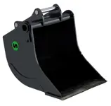 Digging buckets for wheel and crawler excavators