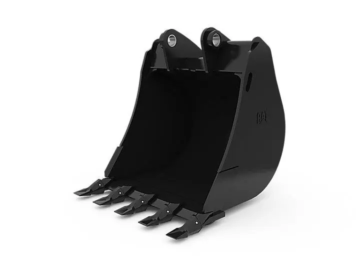 Digging buckets for backhoe loaders