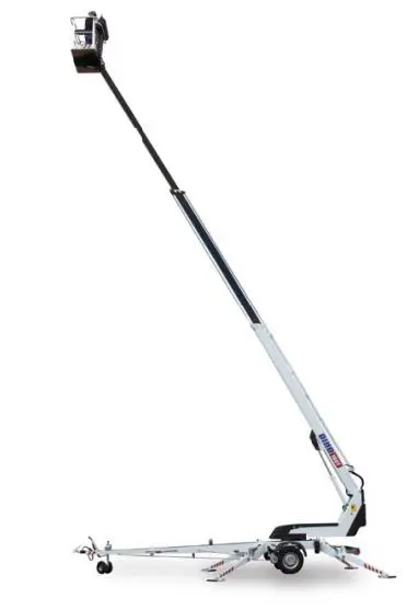 Teleskopiskais pacēlājs ar grozu (piekabe, 220V), 18m