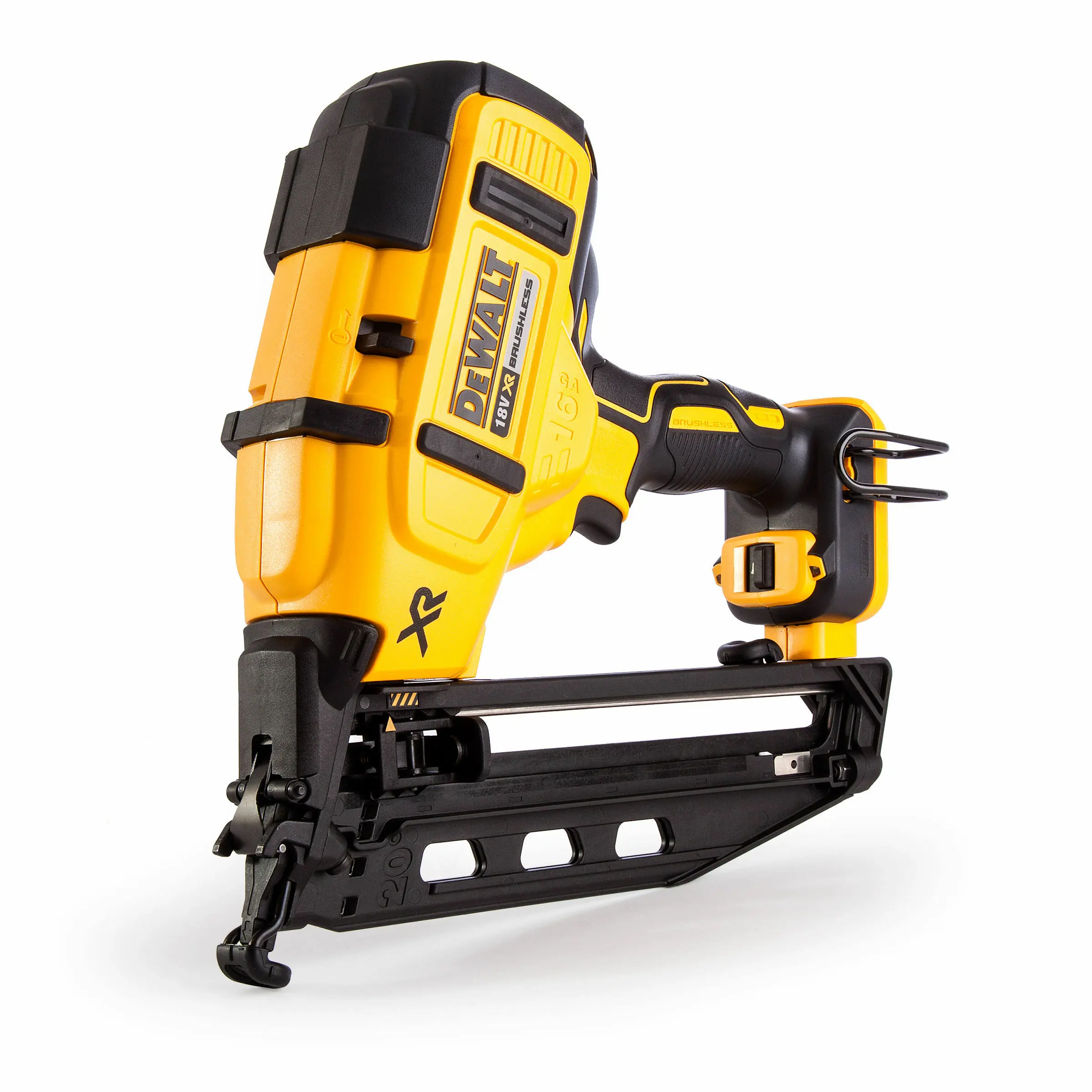 Powder-actuated nailer for fastening to concrete