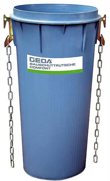 Rubbish chute, 1.0m with fastenings