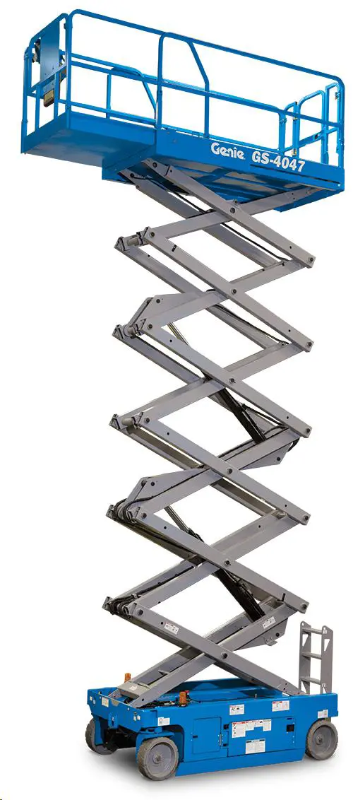 Šķērveida pacēlājs ar platformu ( pašgājējs,  ar akumulatoru, 2 WD), 14m