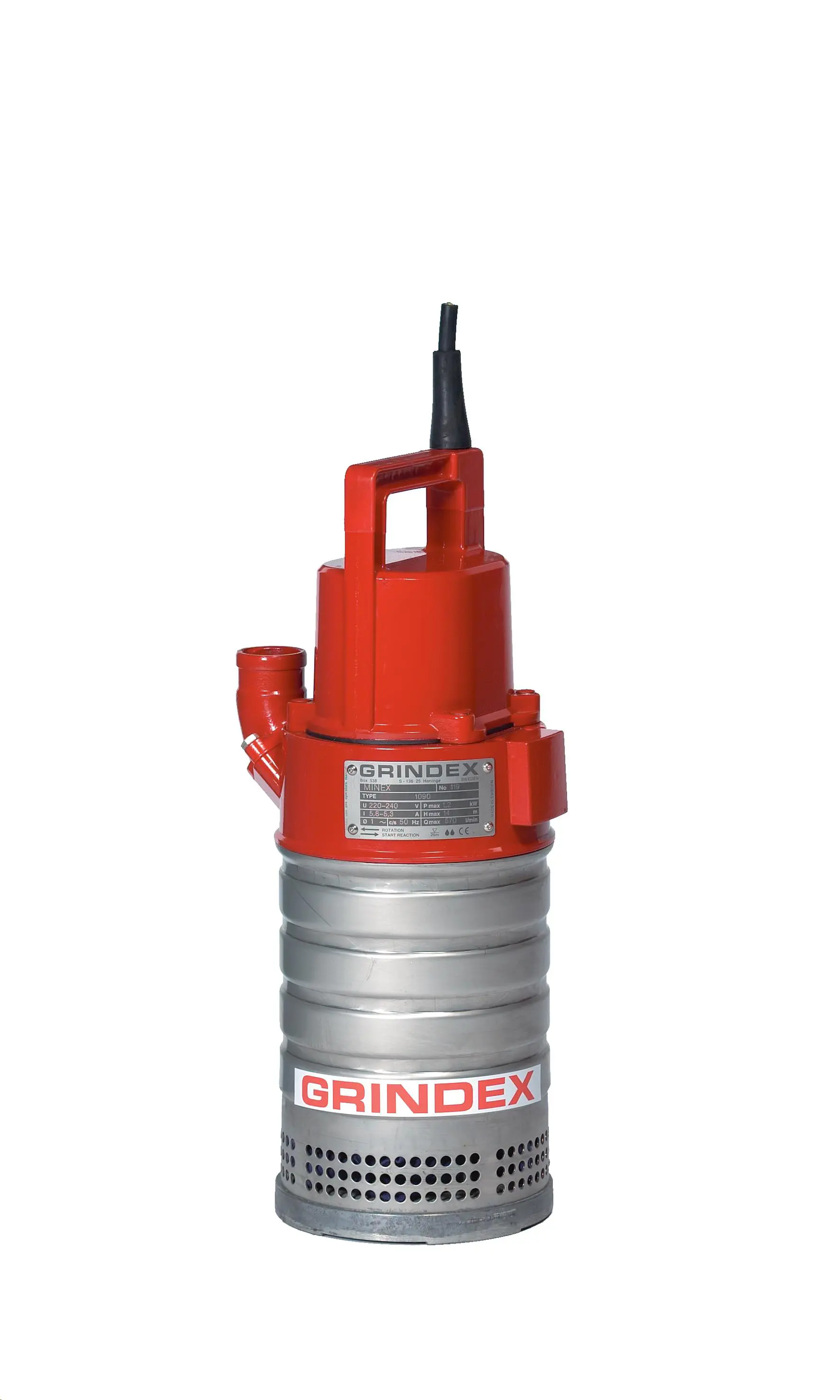 Dubļu sūknis, 7,5mm, 600l/min, DN50,  230V