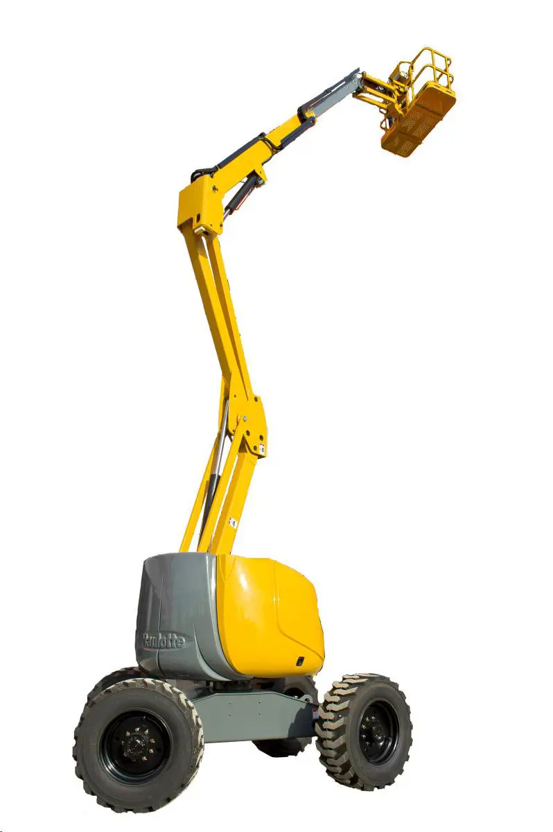 Rough-terrain articulating boom (diesel, 4 WD), 16m