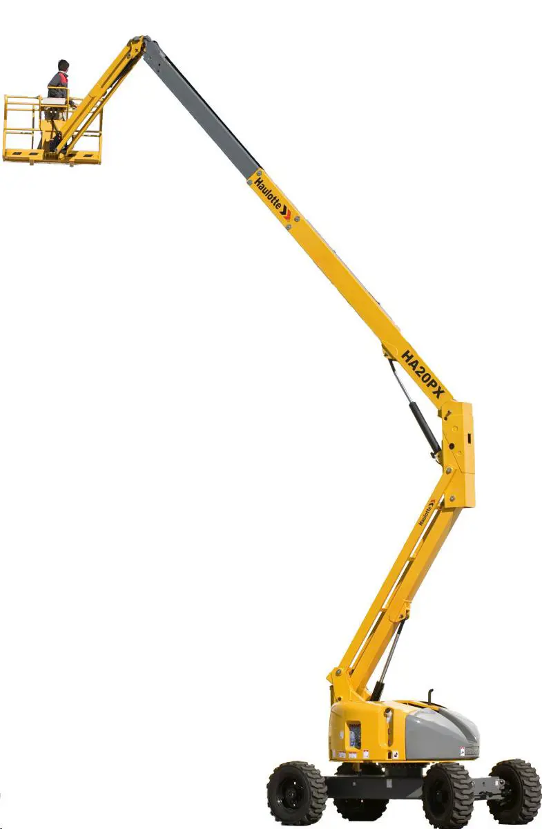 Rough-terrain articulating boom (diesel, 4 WD), 20m