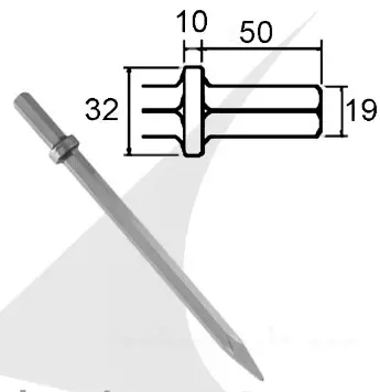 Chisels for pneumatic breakers