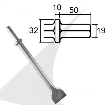 HEX 19 spade chisel