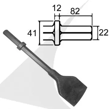 HEX 22 spade chisel