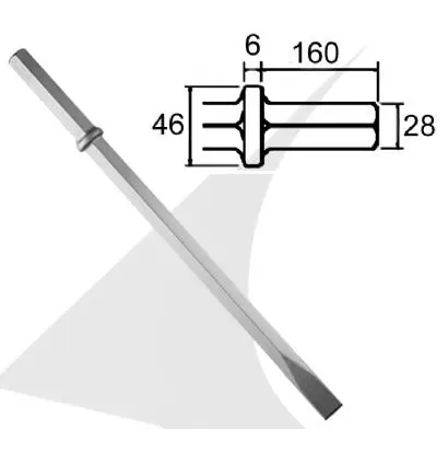 HEX 28 flat chisel