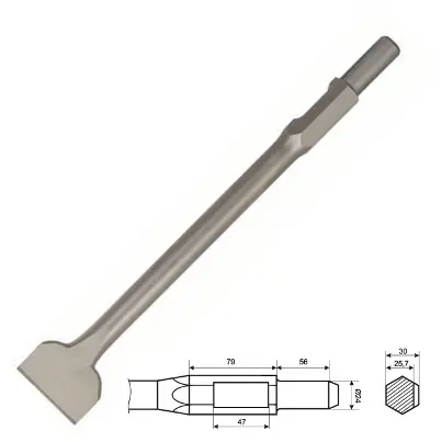 HEX 30 spade chisel