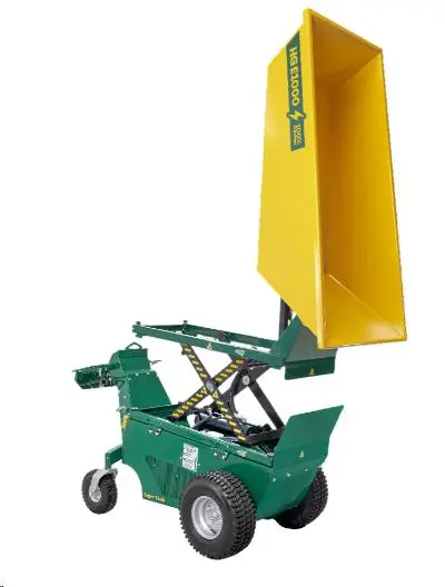 Self-propelled mini dumper, 1000kg, 0.4m3, high tipping, battery
