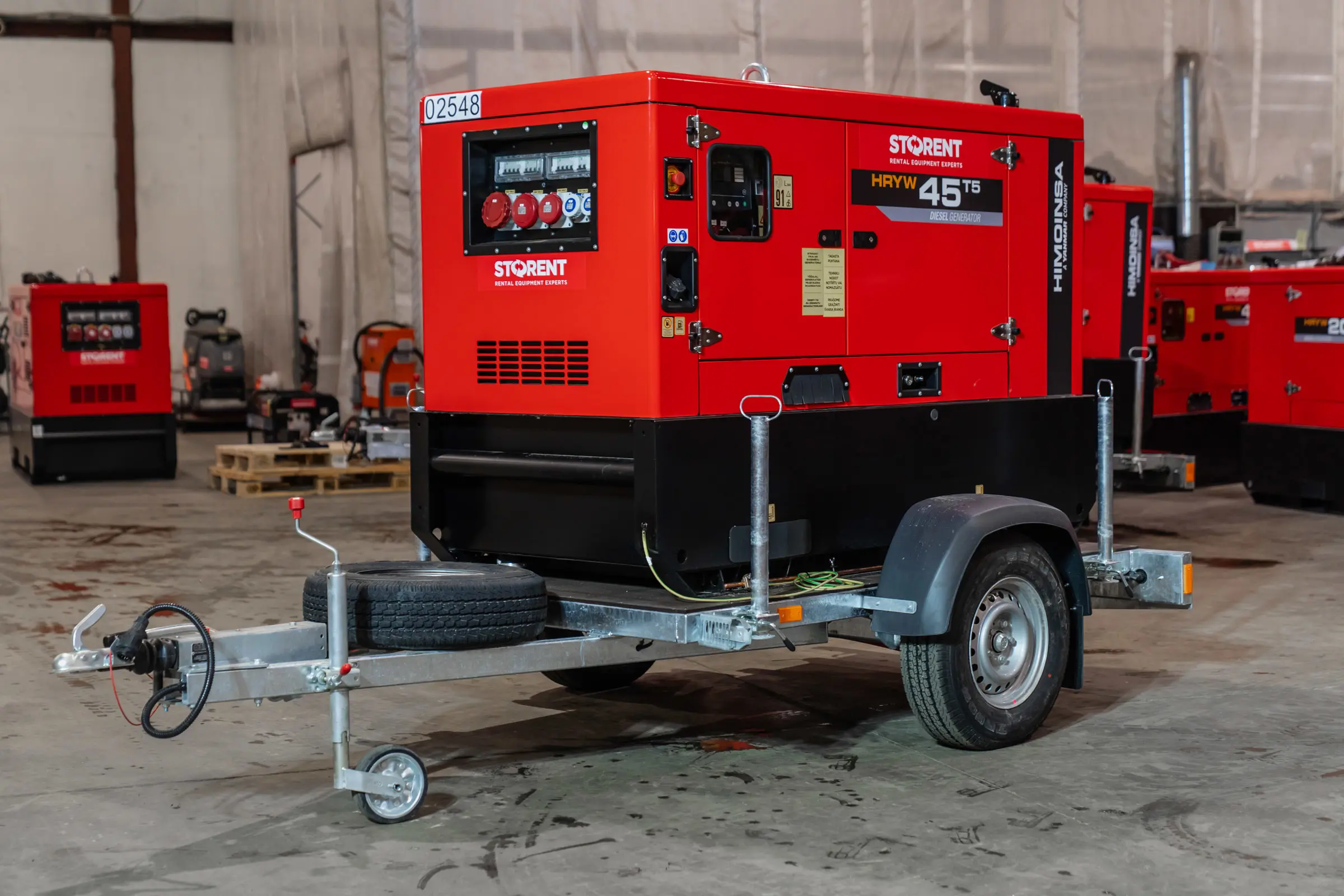 Generator, diesel - semitrailer 32kW, 24h