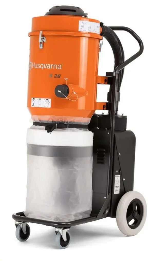 HEPA dry dust collector, 120 l/s, 230V