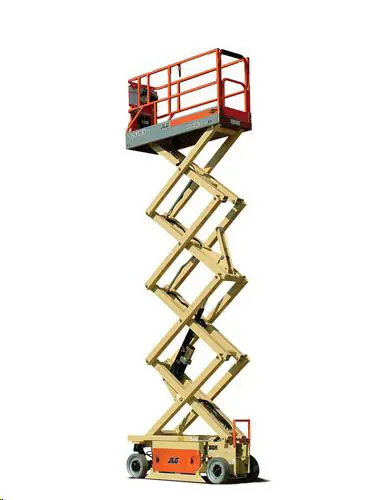 Electric scissor lift (battery, 2 WD), 10m
