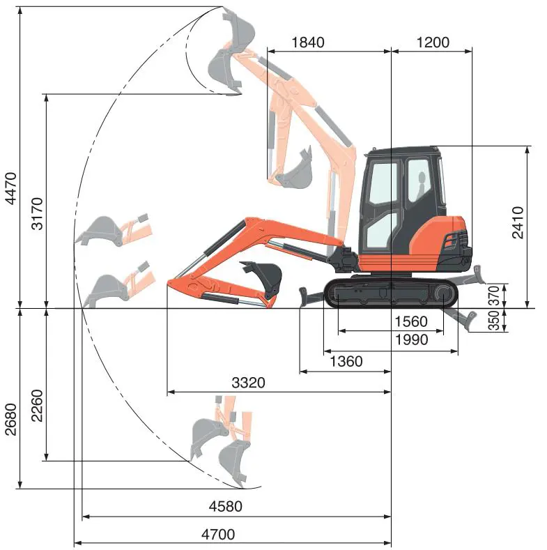 Mini-excavators, <3t