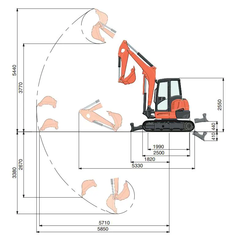 Mini-excavators, <5t