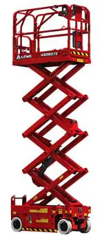 Šķērveida pacēlājs ar platformu( pašgājējs, ar akumulatoru, 2 WD), 7.5m