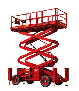 Šķērveida pacēlājs ar platformu ( pašgājējs, dīzelis, 4 WD), 12m