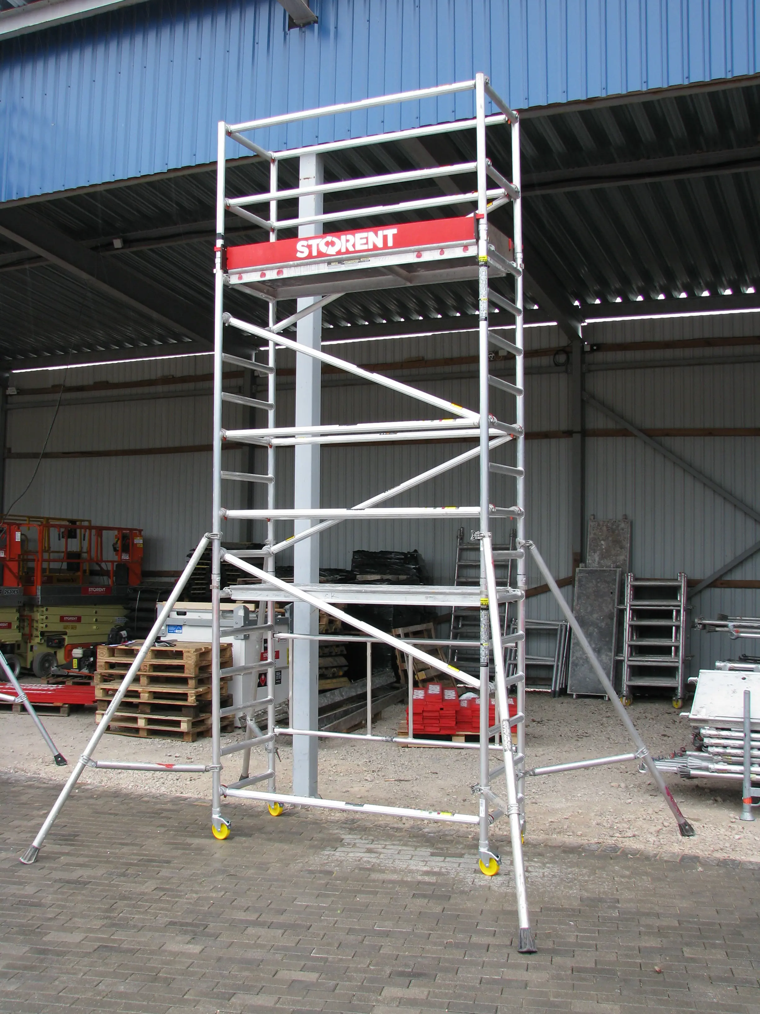 Alumīnija tornis Minimax, 0.75m x 1.82m x H=5.7m (platforma)