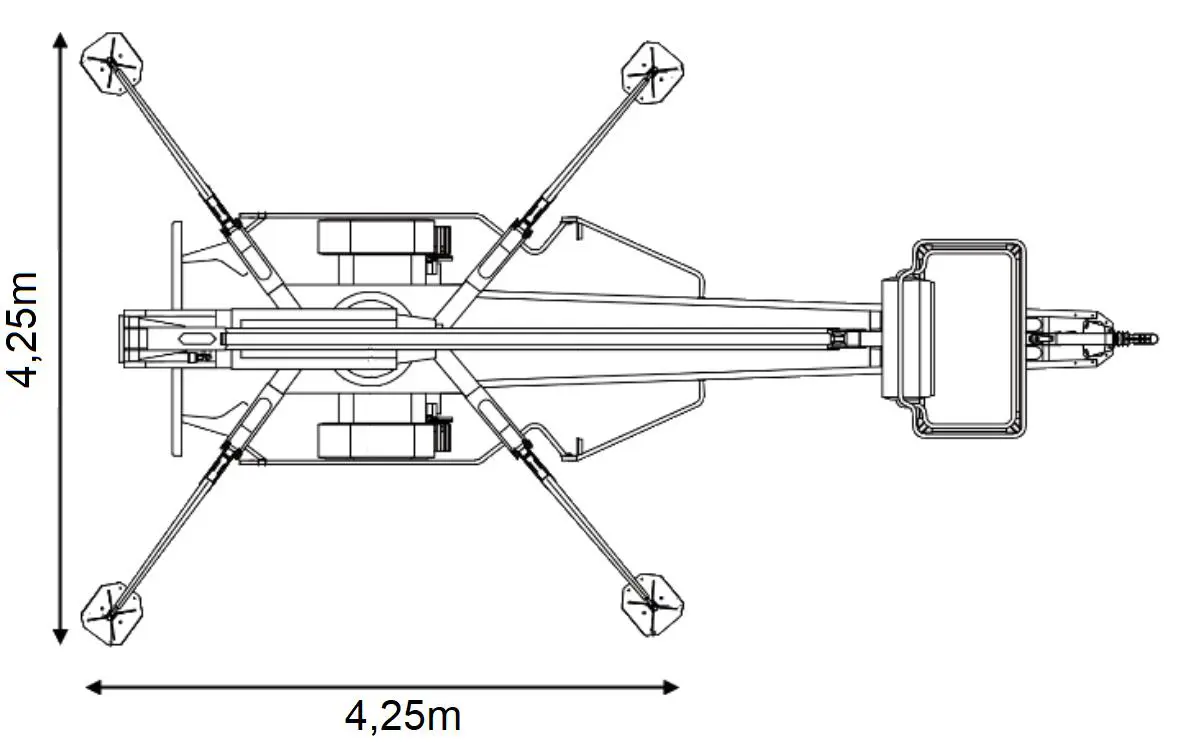 Teleskopiskais pacēlājs (piekabe, 220V), 30 m