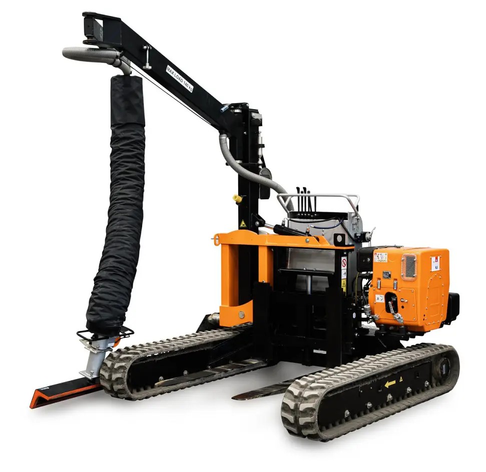 Ielas apmaļu ieklāšanas mašīna