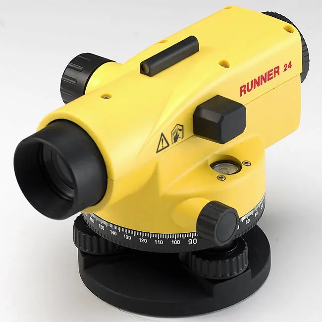 Optical leveller with stand and lat