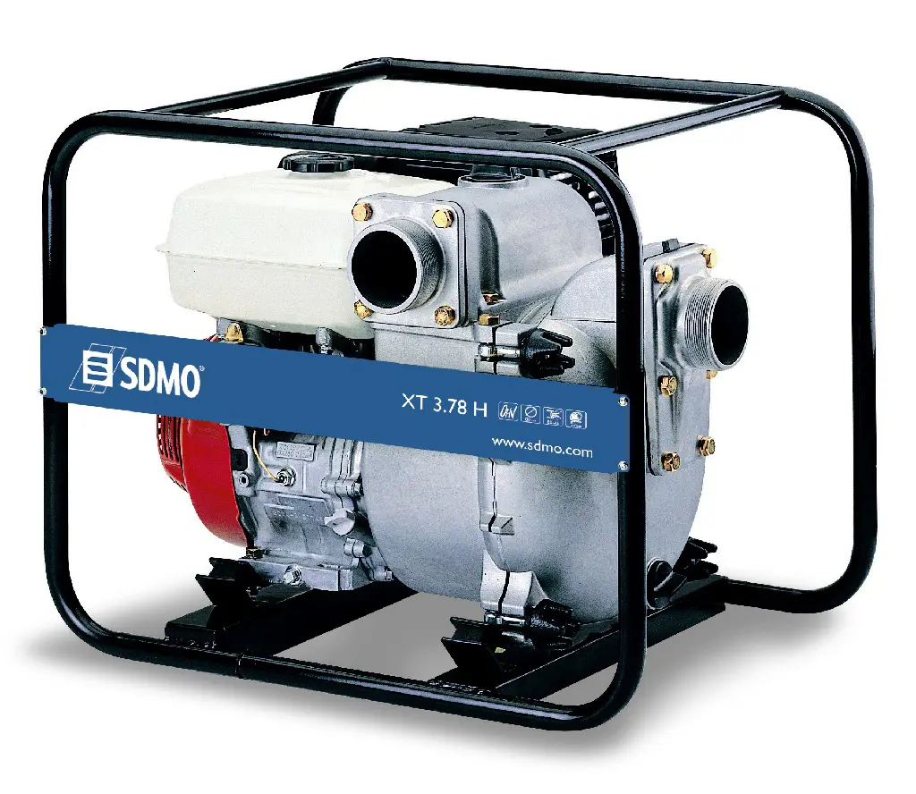 Centrifugal water pumps <1500l/min, DN75, petrol