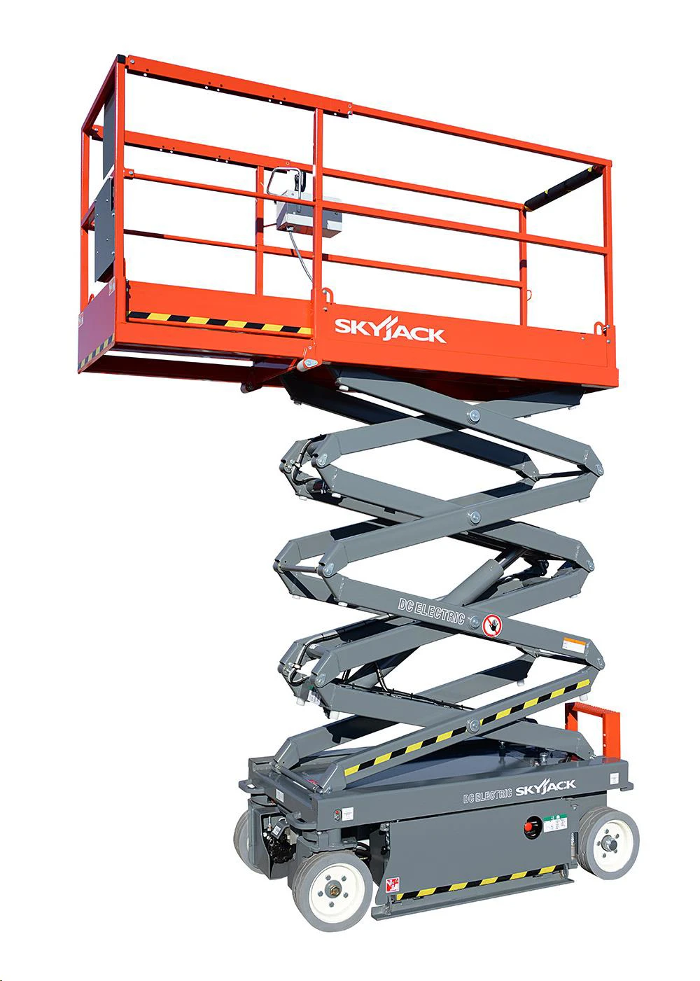 Šķērveida pacēlājs ar platformu (battery, 2 WD), 8m