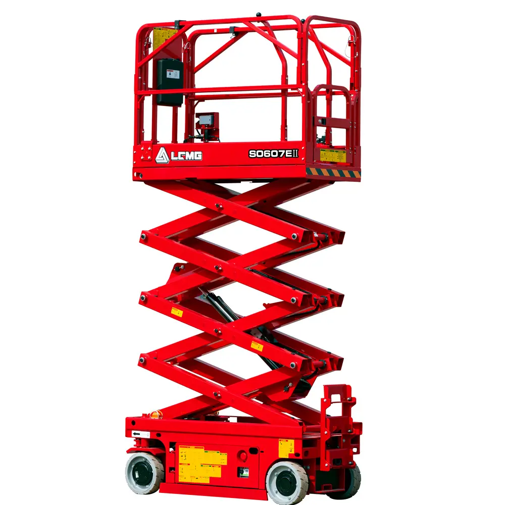 Electric scissor lift (battery, 2 WD), 8m