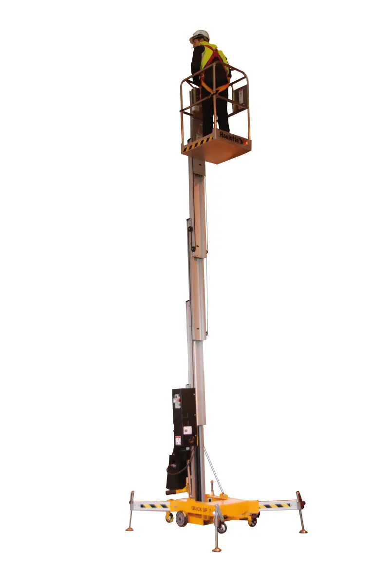 Pelarlift manuellt flyttbar (el, batteri), <11m