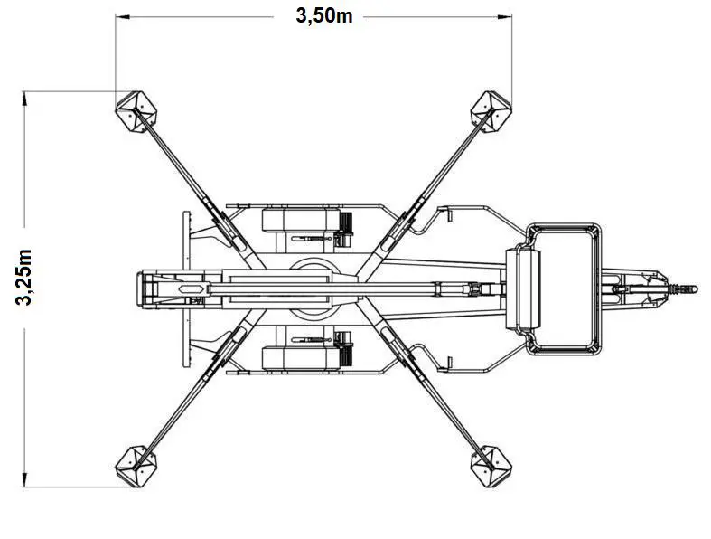 Trailer mounted boom lifts, 10,5m