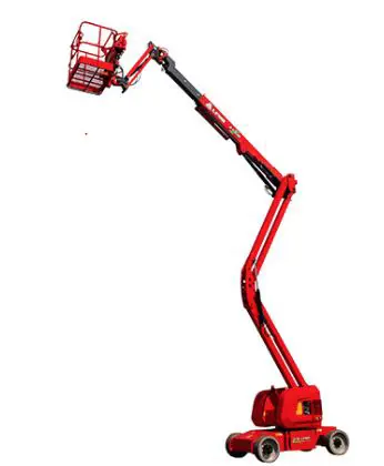 Rough-terrain articulating boom (with accumulator, 4 WD), 15m