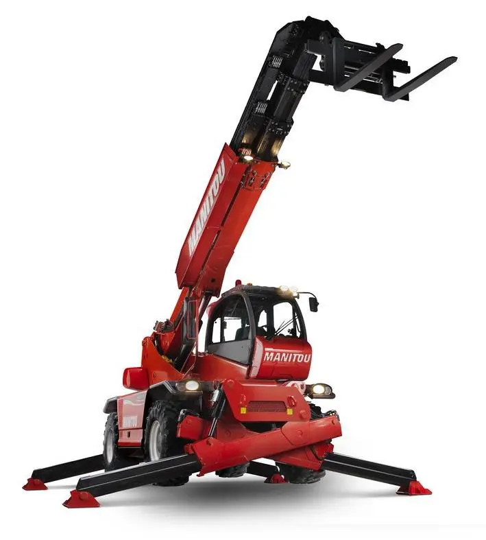 Telescopic handler, 25m, 5t, Rot.