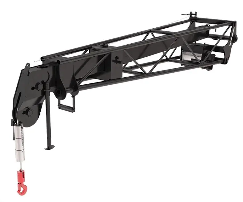 Extension jib with winch for telehandler