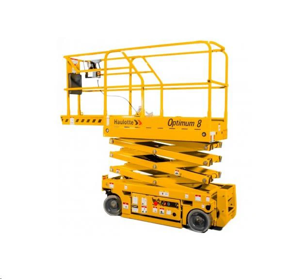 Electric scissor lift (battery, 2 WD), 7,77m