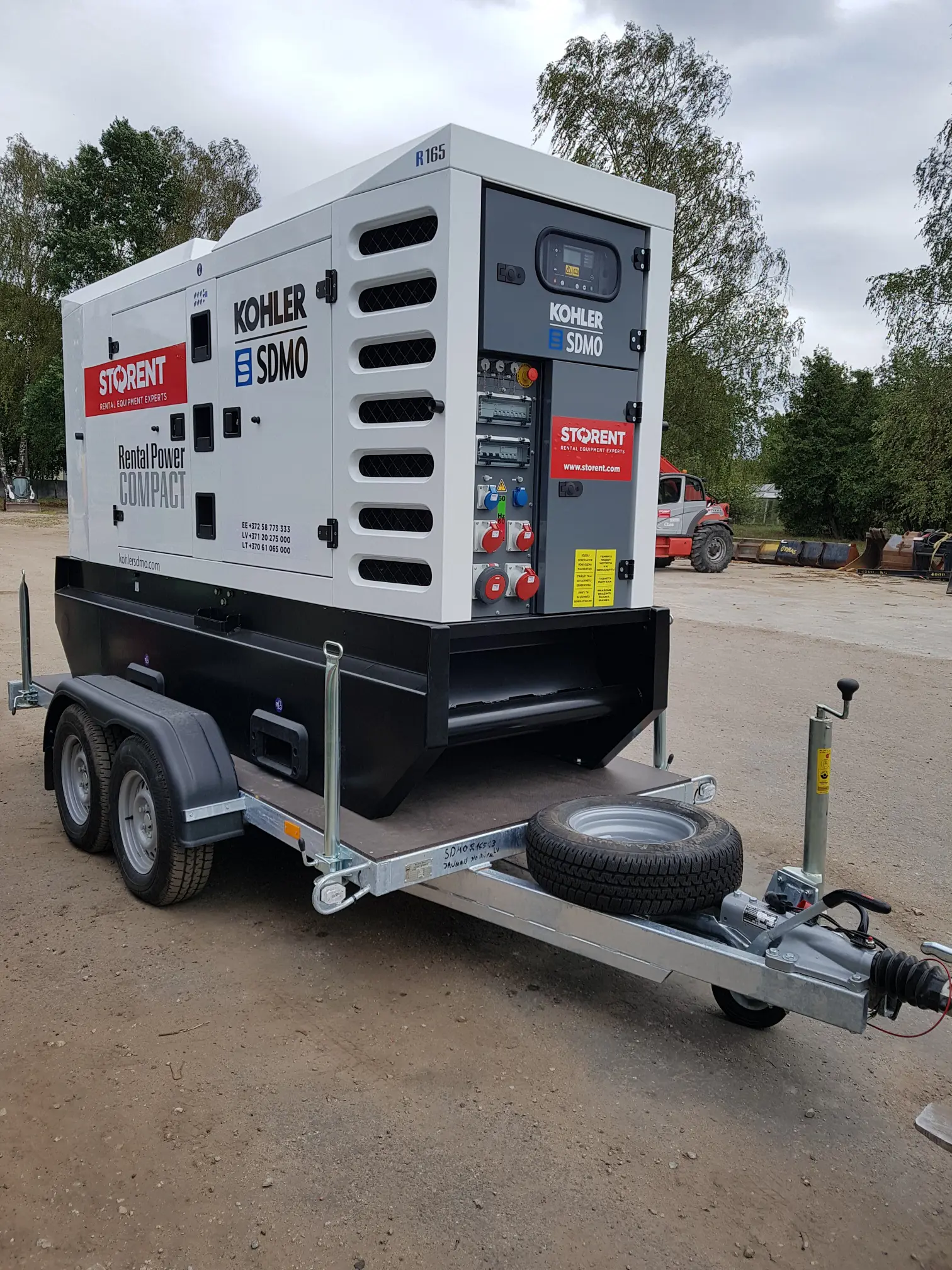 Generator, diesel - semitrailer, 130kW, 24h
