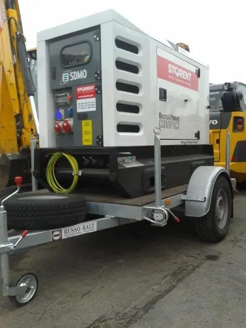 Generator, diesel - semitrailer, 32kW